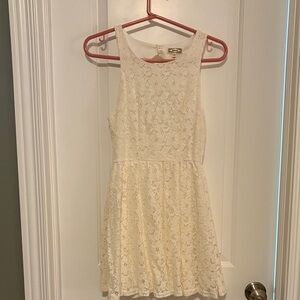 Kirra Cream Lace Mini Dress